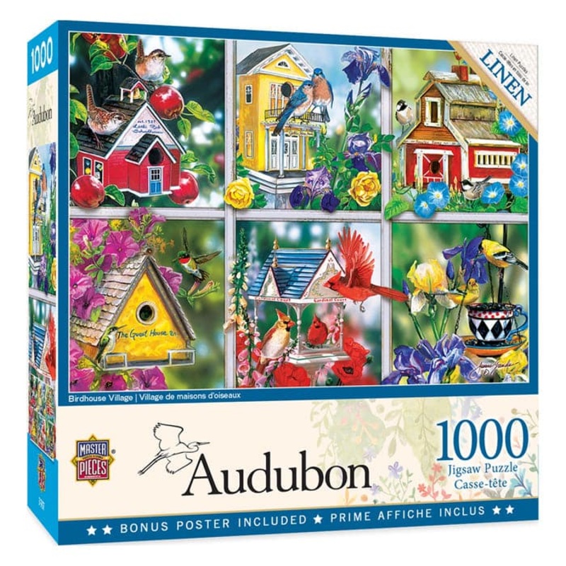 Audubon – Birdhouse Village – 1000 Piece Puzzle