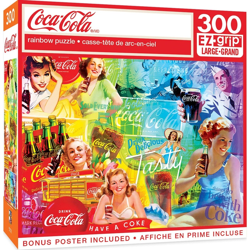 Coca-Cola – Rainbow – 300 Piece EzGrip Puzzle