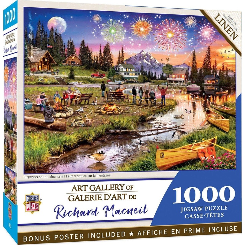 Richard Macneil Art Gallery – Fireworks on the Mountain – 1000 Piece Puzzle