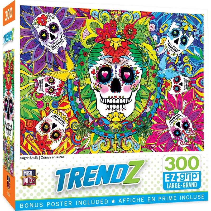 Trendz – Sugar Skulls – 300 Piece EZGrip Puzzle