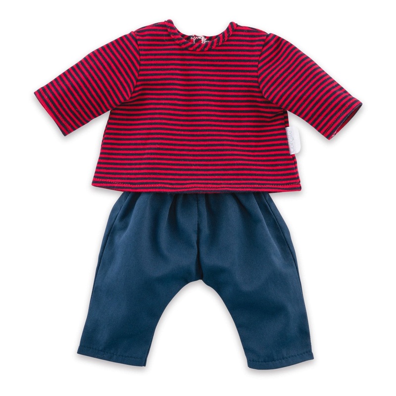 Corolle 14 Doll T-Shirt & Pants – Striped
