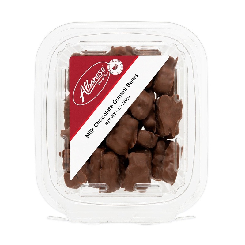Milk Chocolate Gummi Bears 8 oz. Tub