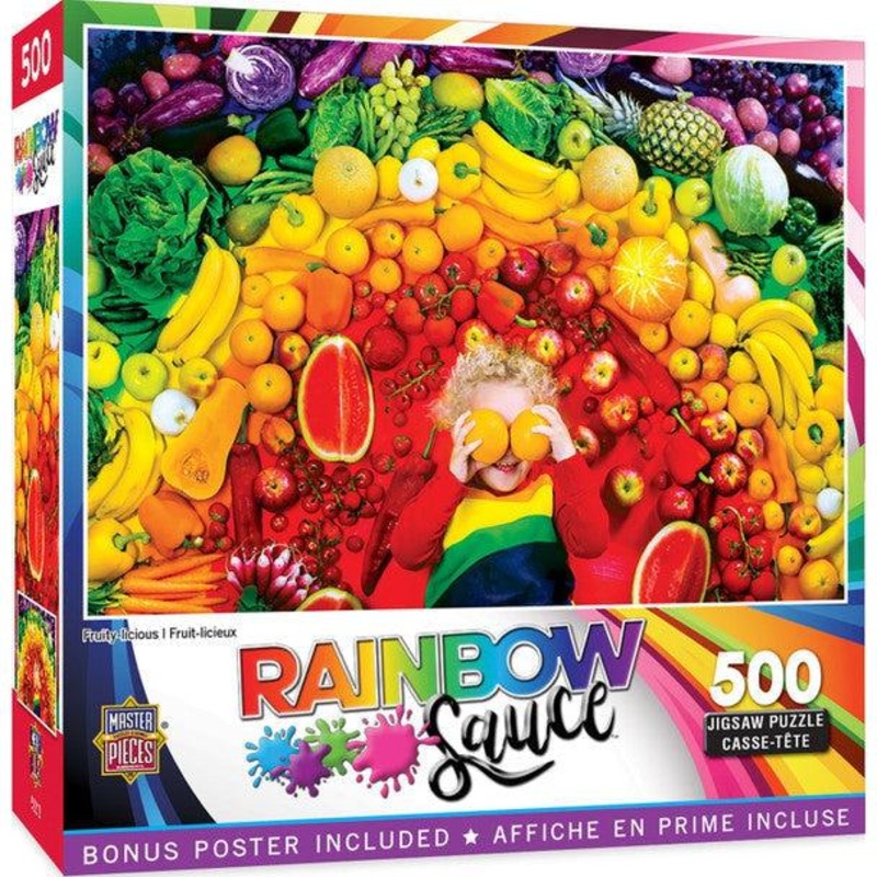 Rainbow Sauce – Fruity-licious – 500 Piece Puzzle