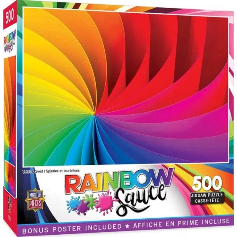 Rainbow Sauce – Twist and Swirl – 500 Piece Puzzle