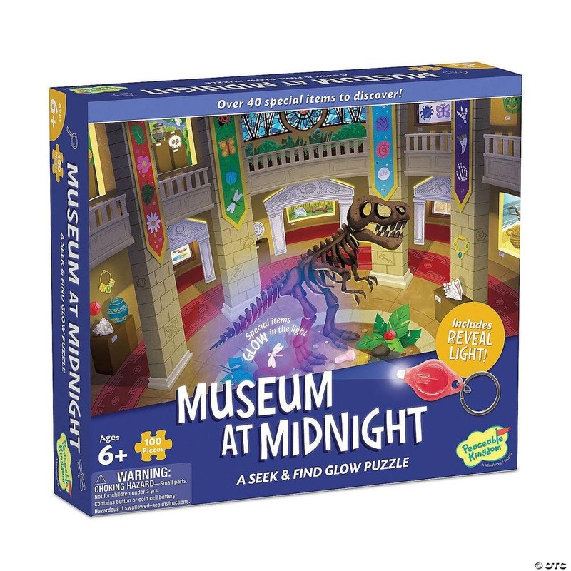 Seek and Find Glow Puzzle – Museum at Midnight