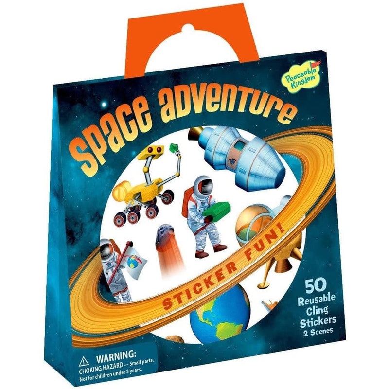 Space Adventure Reusable Sticker Tote
