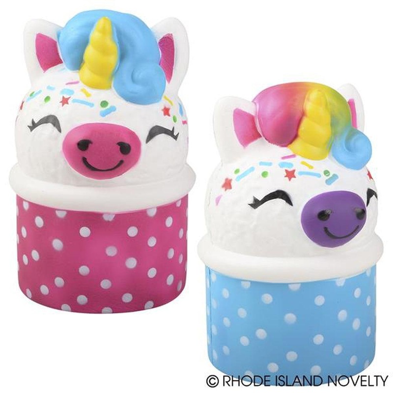 10 Jumbo Squish Unicorn Ice Cream Scoop
