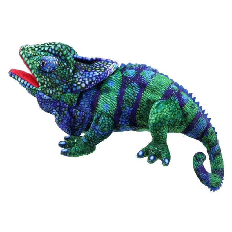 Large Creature Puppet – Chameleon – Blue/Green