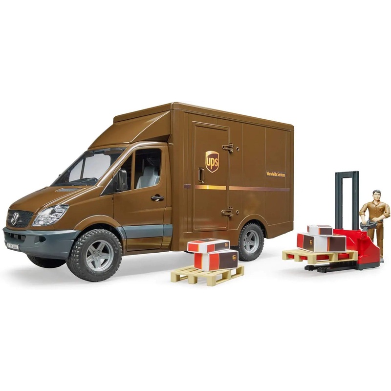 MB Sprinter UPS Truck with Manually Operated Pallet Jack