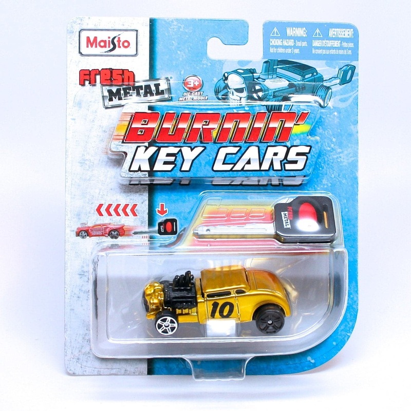 1:64 3 Fresh Metal Burnin Key Cars Assorted Styles