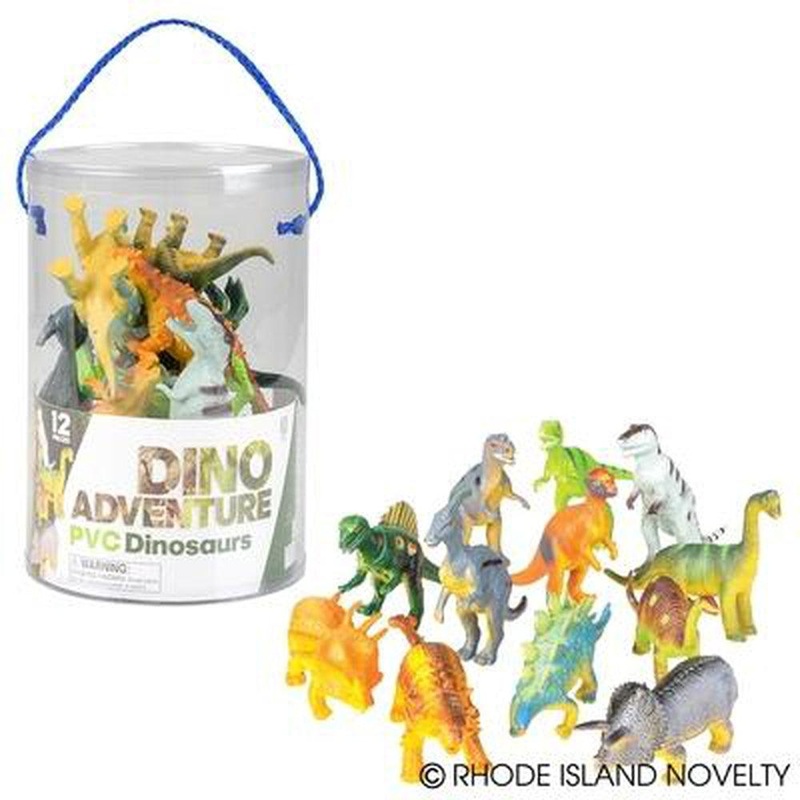 6 Bulk Dinosaur Bucket – 12 Assorted Dinos