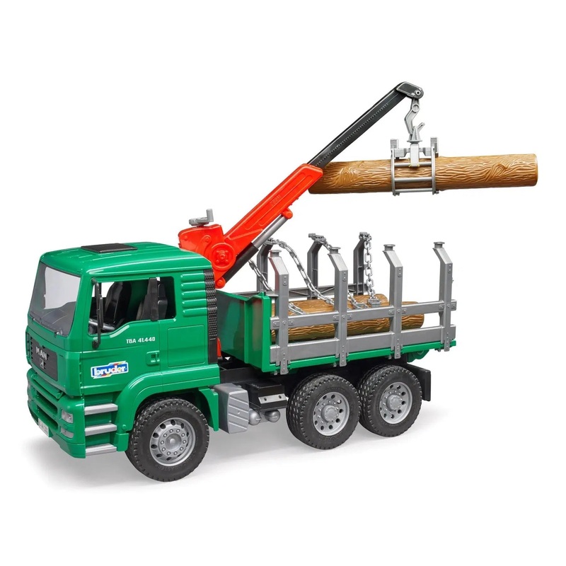 MAN TGA Timber Truck with Loading Crane with 3 Logs