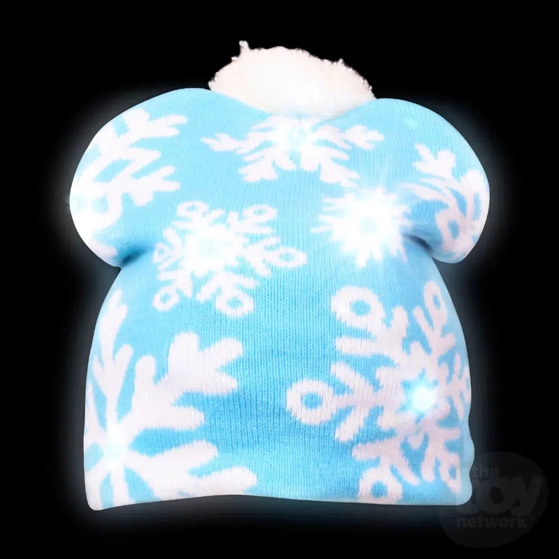 Snowflake Light-Up Beanie Hat