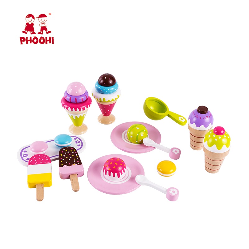 Wooden Ice Cream Set