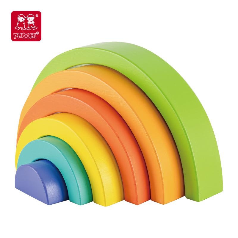 Wooden Rainbow Stacker Set