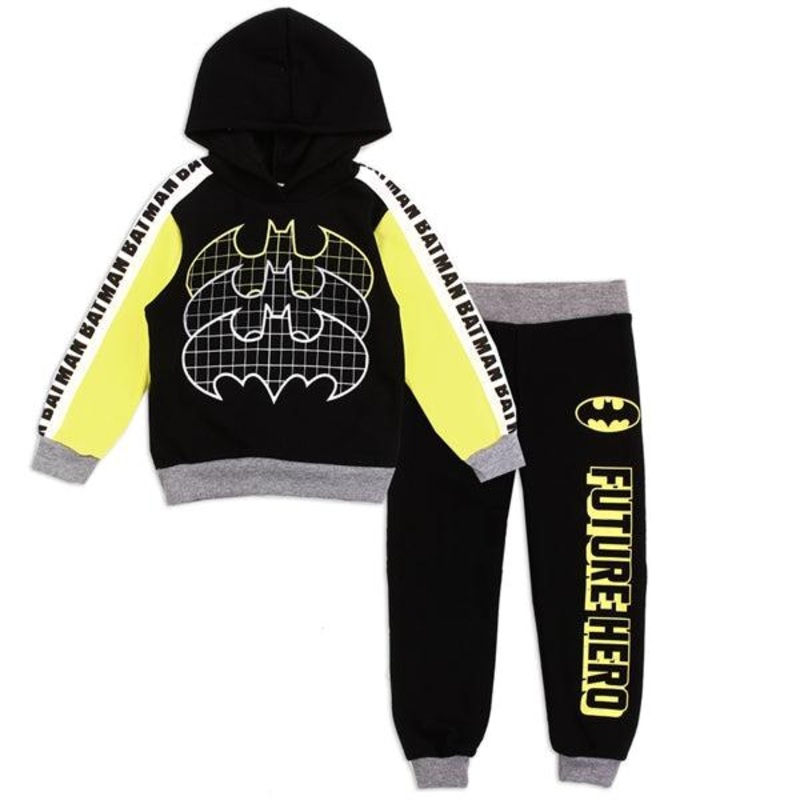 BATMAN Boys Toddler 2PC Fleece Hoodie Set