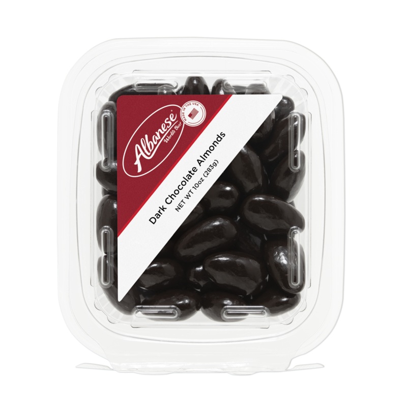 Dark Chocolate Almonds – 10 Oz. Tub