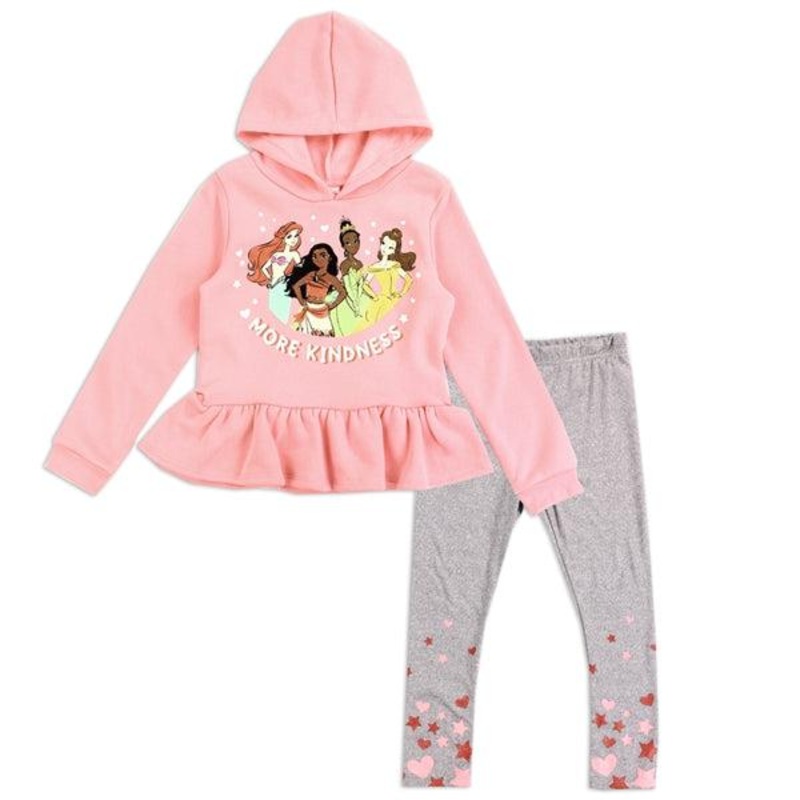 Disney Princesses Girls 4-6X 2PC Fleece Legging Set