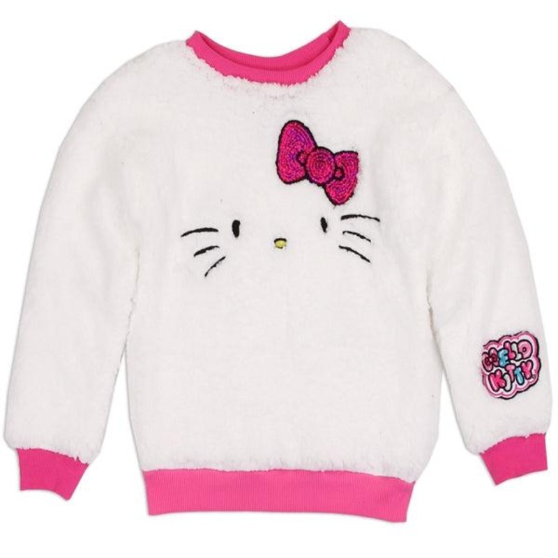 HELLO KITTY Girls 4-6X Sherpa Sweatshirt