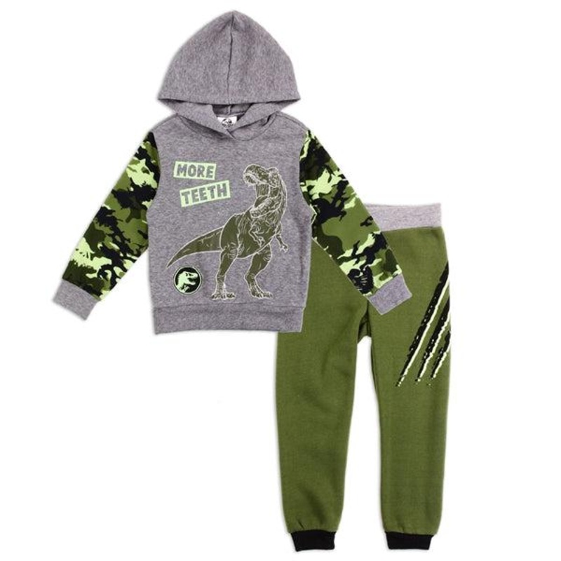 JURASSIC WORLD Boys Toddler 2PC Fleece Hoodie Set