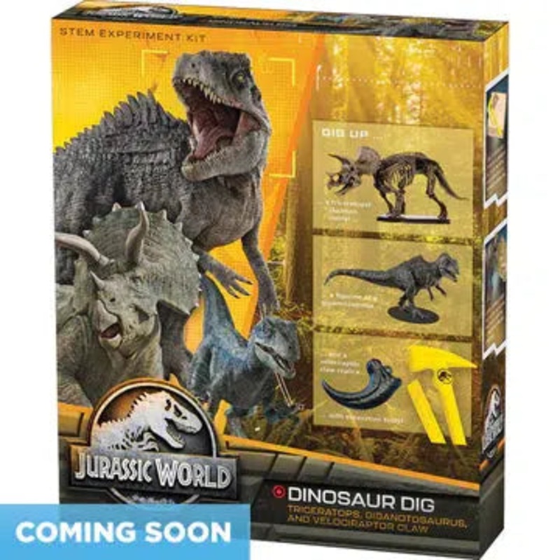 Jurassic World: Dinosaur Dig – Triceratops, Giganotosaurus, and Velociraptor Claw