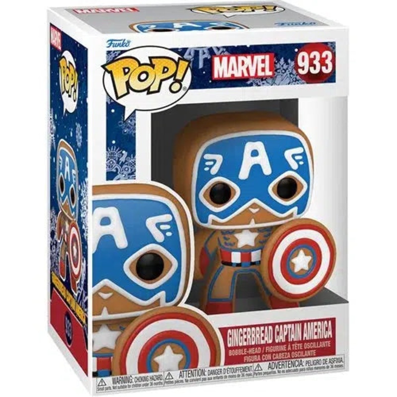 Marvel Holiday – Gingerbread Captain America Pop! Vinyl Figure