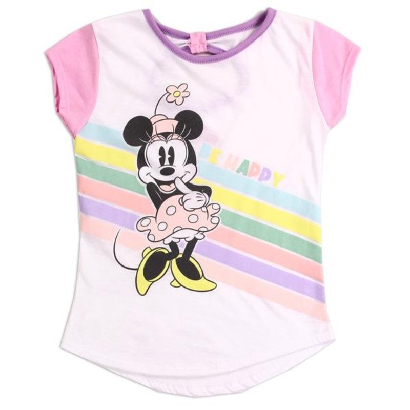 MINNIE MOUSE White Girls 4-6X T-Shirt