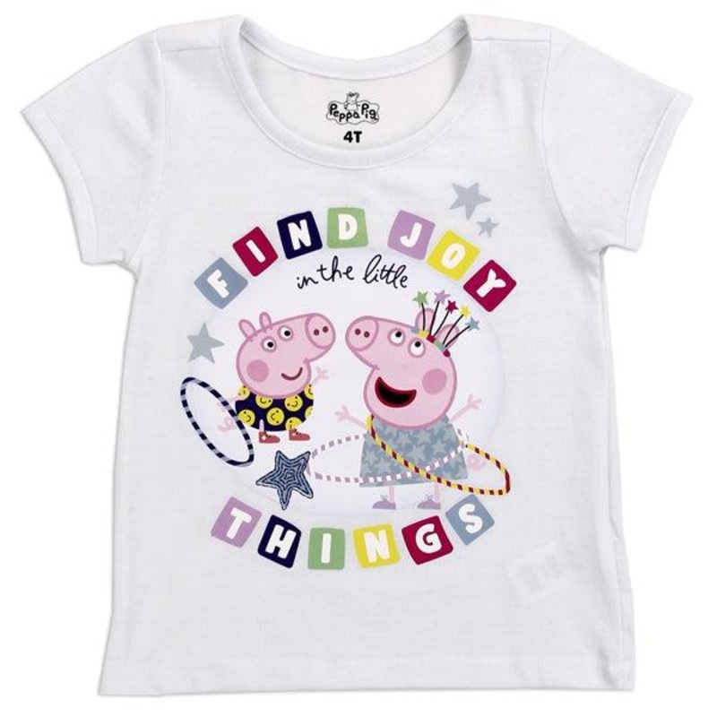 PEPPA PIG White Girls Toddler T-Shirt