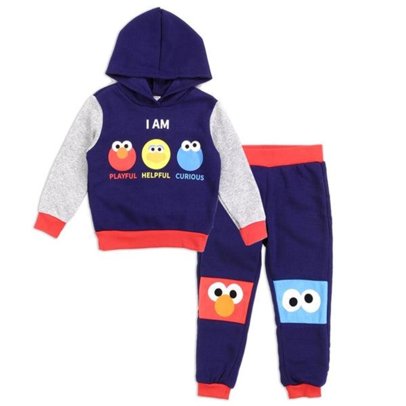 SESAME STREET Boys Toddler 2PC Fleece Hoodie Set