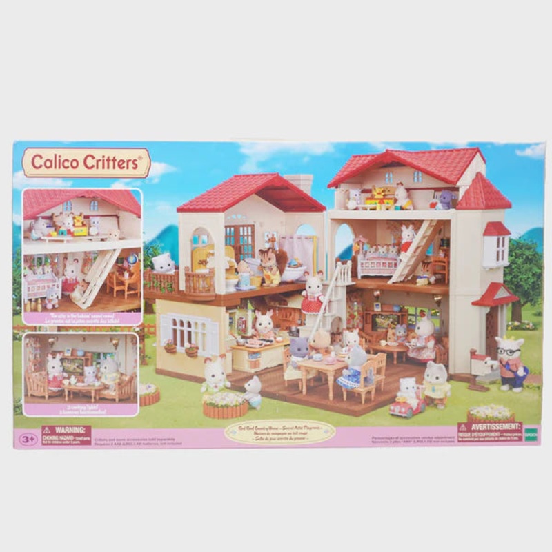 Calico Critters Red Roof Country Home – Secret Attic Playroom