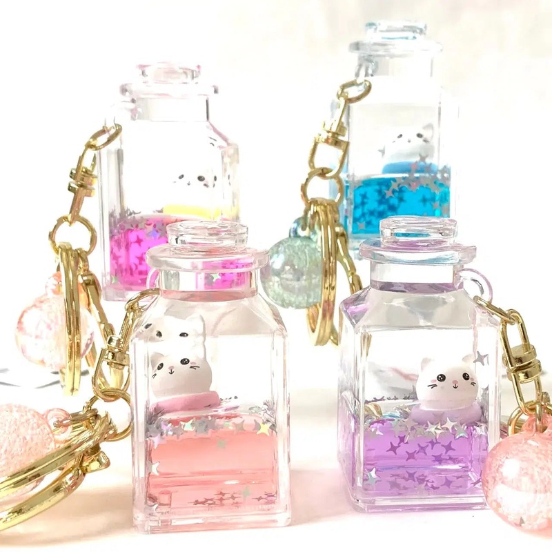 Kitty Jar Floaty Key Charm