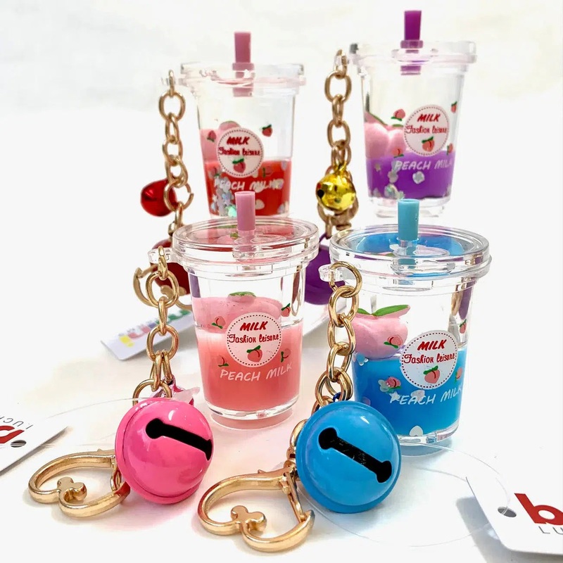 Peach Milk Floaty Key Charm