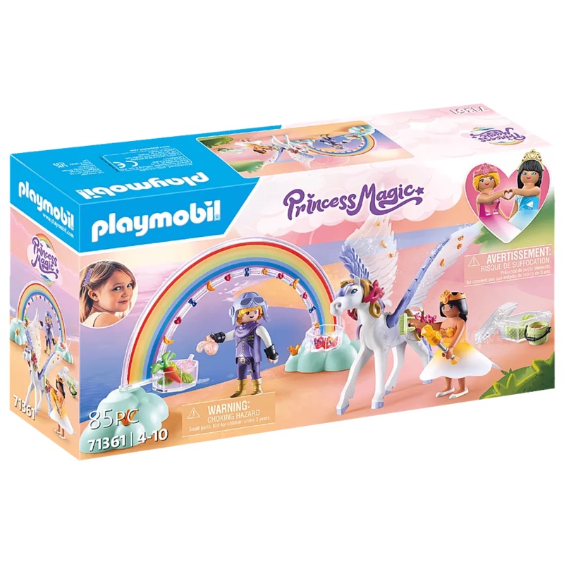 Princess Magic – Pegasus with Rainbow in the Clouds