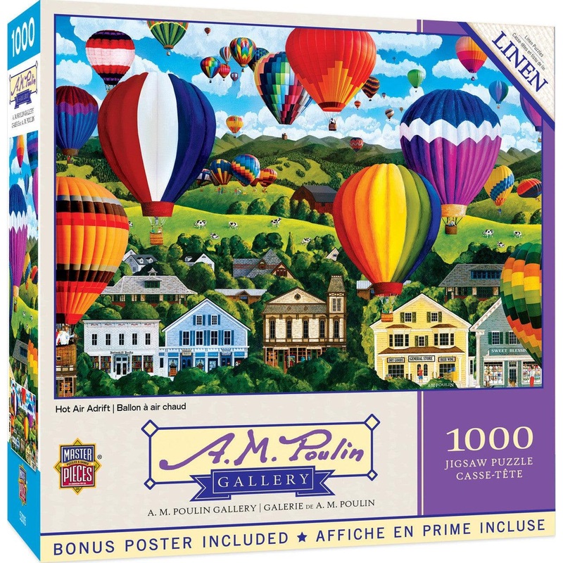 A. M. Poulin – Hot Air Adrift – 1000 Piece Puzzle