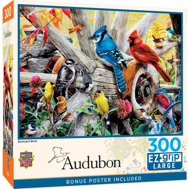 Audubon – Backyard Birds – 300 Piece EZGrip Puzzle