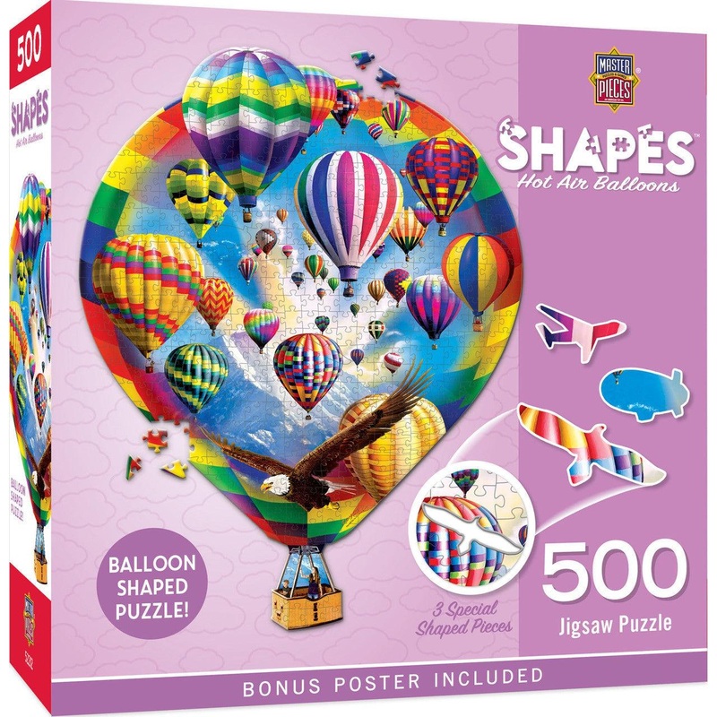 Contours – Hot Air Balloons – 500 Piece Shaped Puzzle