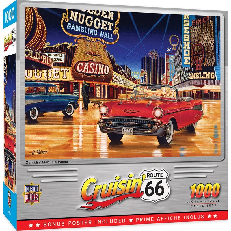 Cruisin Route 66 – Gamblin Man – 1000 Piece Puzzle