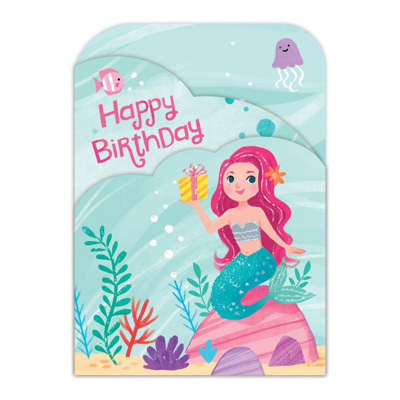 Decorate You Own Sticker Card – Mermaid