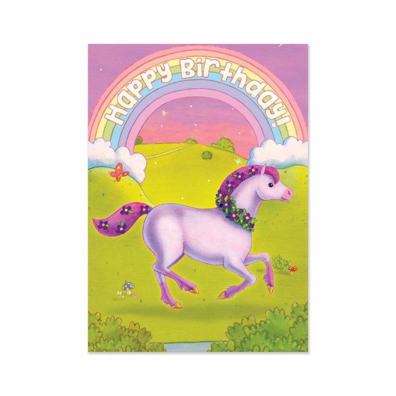 Decorate You Own Sticker Card – Rainbow Unicorn