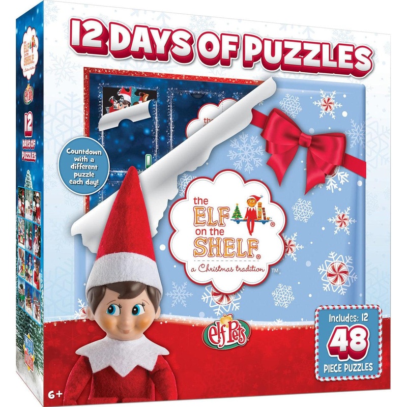 Elf on the Shelf – Advent Calendar – 12 48pc Puzzles