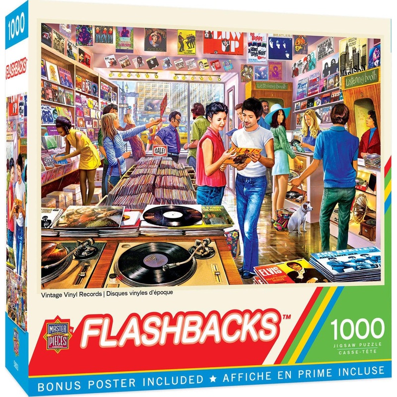Flashbacks – Vintage Vinyl Records – 1000 Piece Puzzle