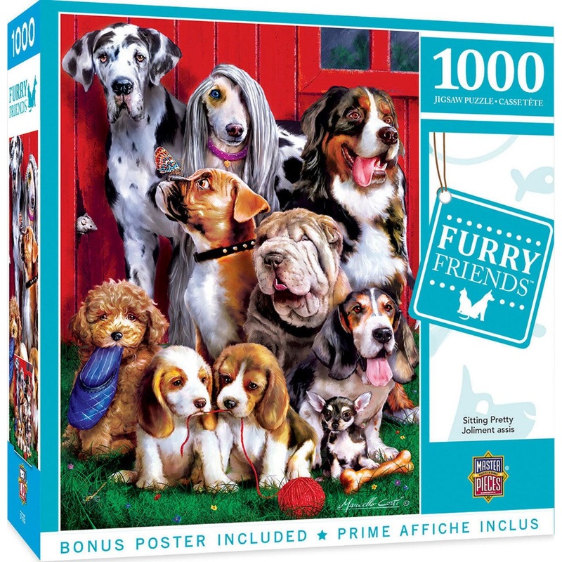 Furry Friends – Sitting Pretty – 1000 Piece Puzzle