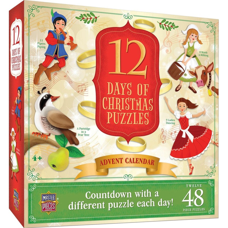 Holiday – 12 Days of Christmas Advent Calendar – 12 48 Piece Puzzles