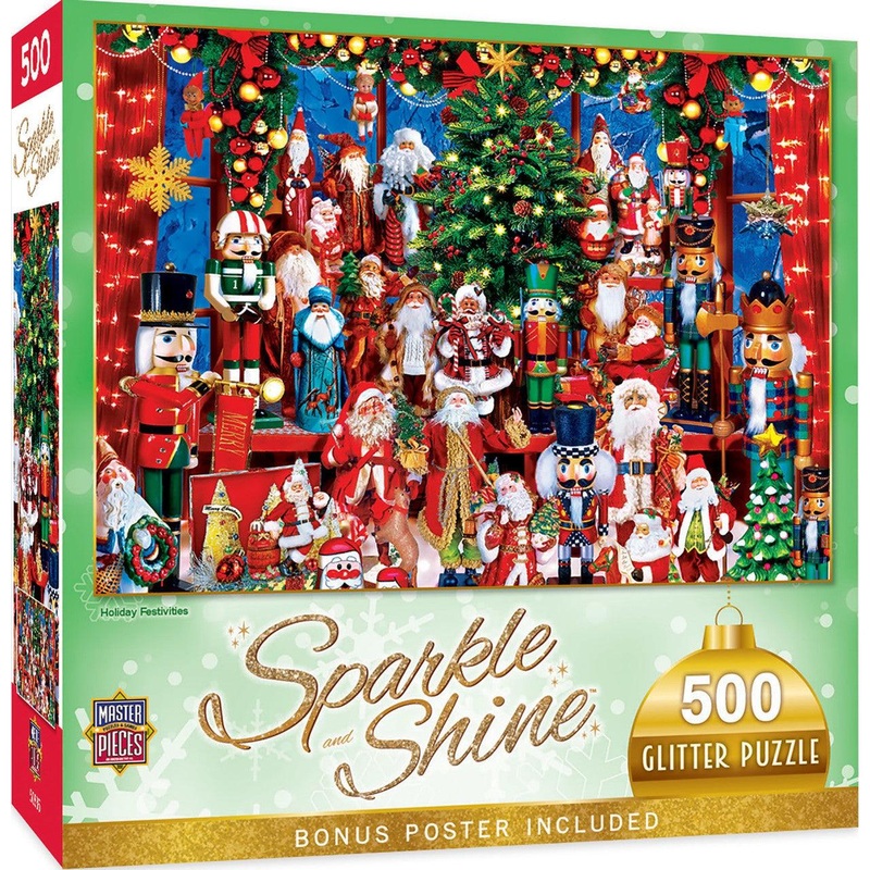 Holiday – Holiday Festivities – 500 Piece Glitter Puzzle