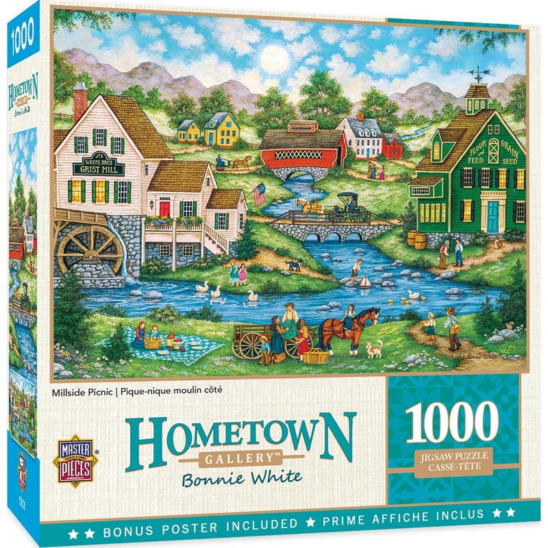 Hometown Gallery – Millside Picnic – 1000 Piece Puzzle
