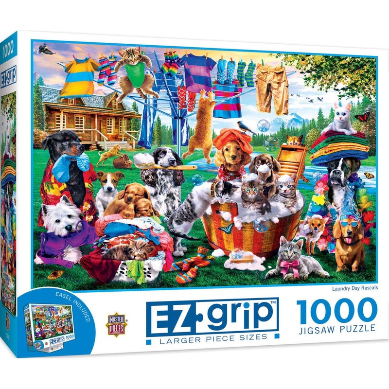 Laundry Day Rascals – 1000 Piece EZGrip Puzzle
