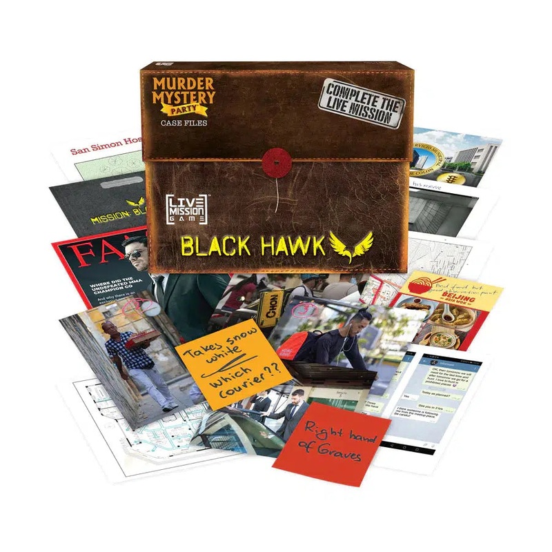 Murder Mystery Party – Case Files: Mission Black Hawk