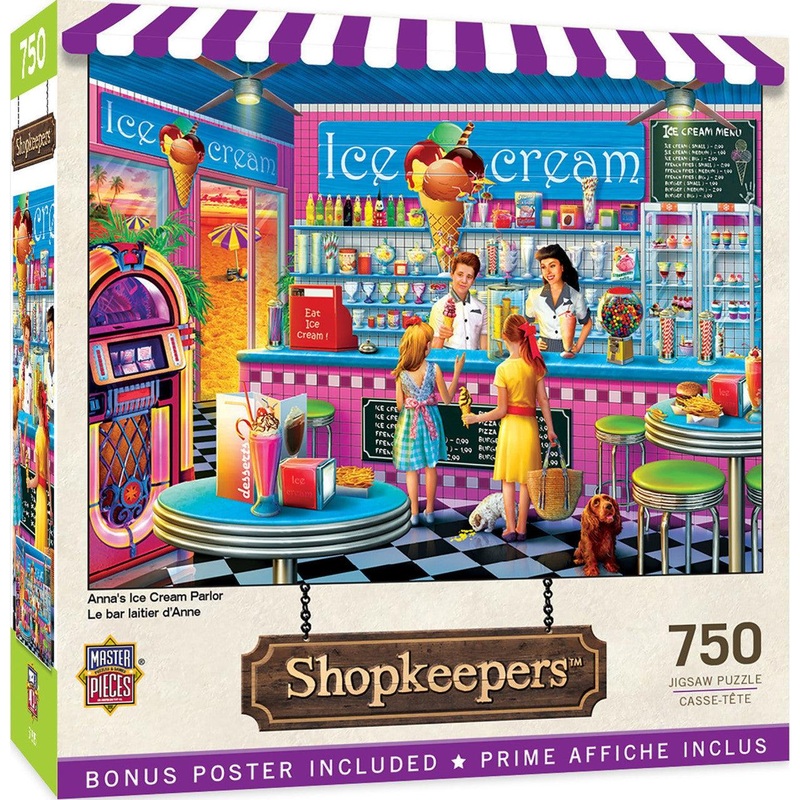 Shopkeepers – Anna’s Ice Cream Parlor – 750 Piece Puzzle