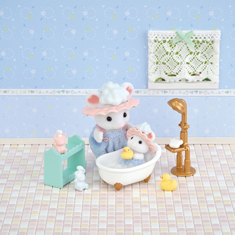 Calico Critters – Bath Time Bubble Siblings