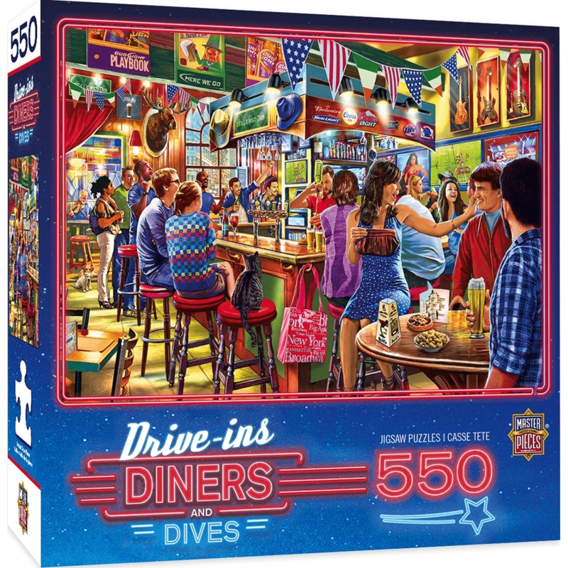 Drive-Ins, Diners, and Dives – Duffy’s Sports & Suds – 550 Piece Puzzle